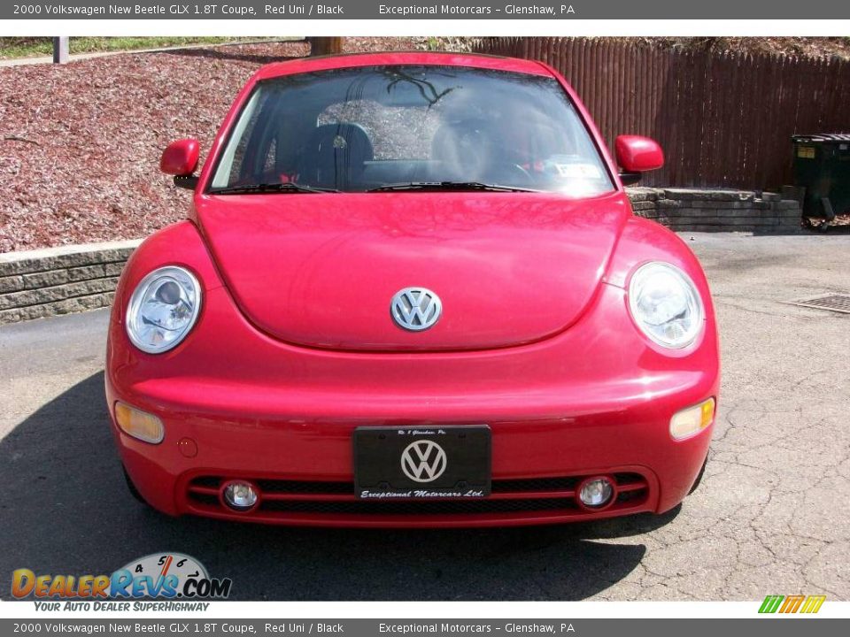 2000 Volkswagen New Beetle GLX 1.8T Coupe Red Uni / Black Photo #8