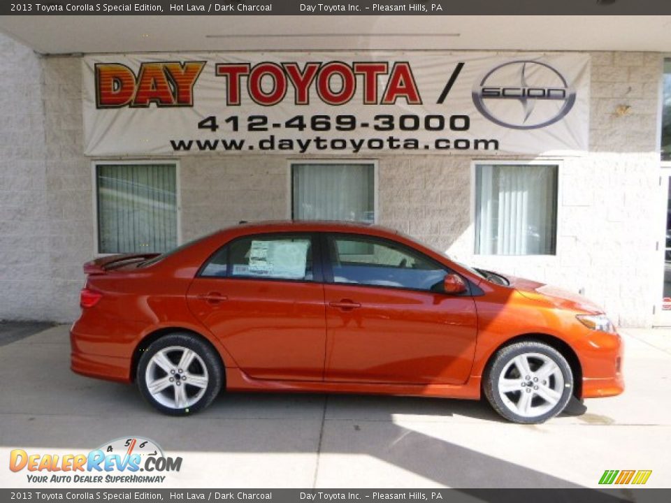 2013 Toyota Corolla S Special Edition Hot Lava / Dark Charcoal Photo #1