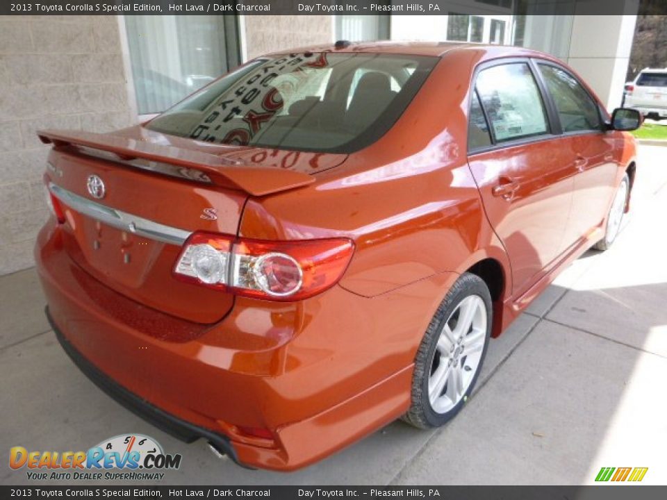 2013 Toyota Corolla S Special Edition Hot Lava / Dark Charcoal Photo #2
