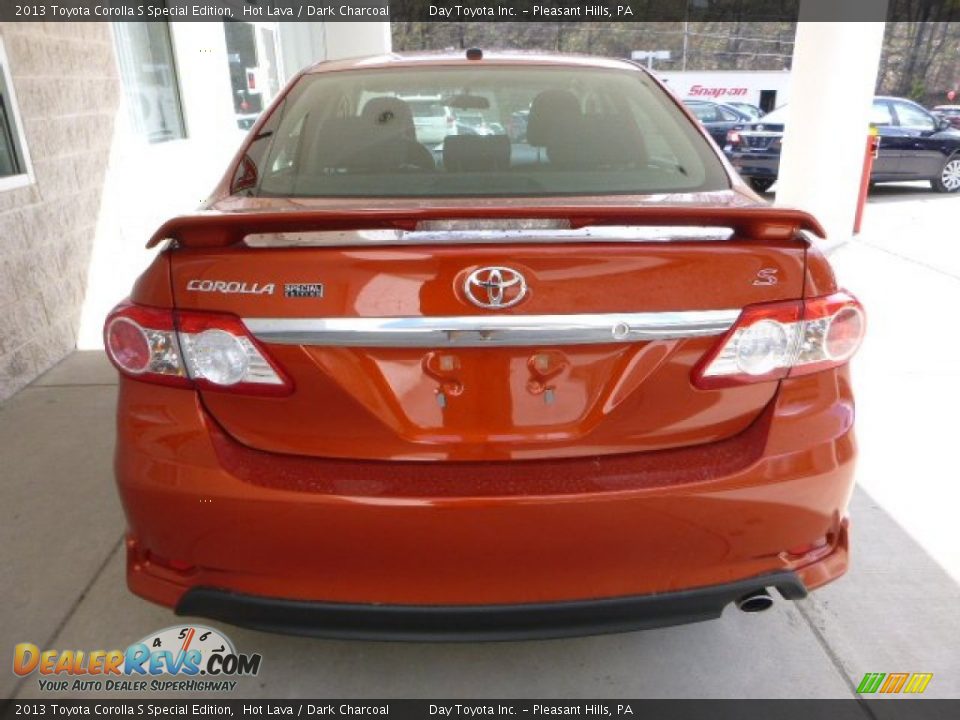 2013 Toyota Corolla S Special Edition Hot Lava / Dark Charcoal Photo #3