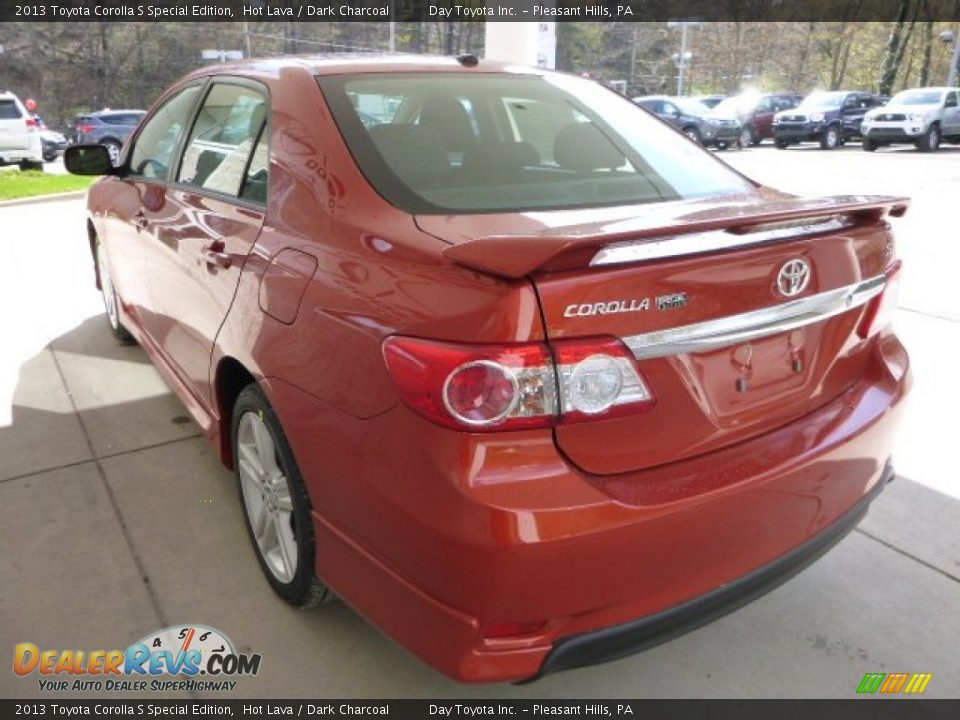 2013 Toyota Corolla S Special Edition Hot Lava / Dark Charcoal Photo #4