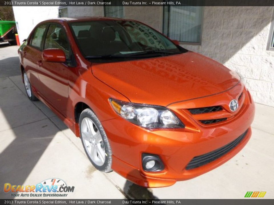 2013 Toyota Corolla S Special Edition Hot Lava / Dark Charcoal Photo #7