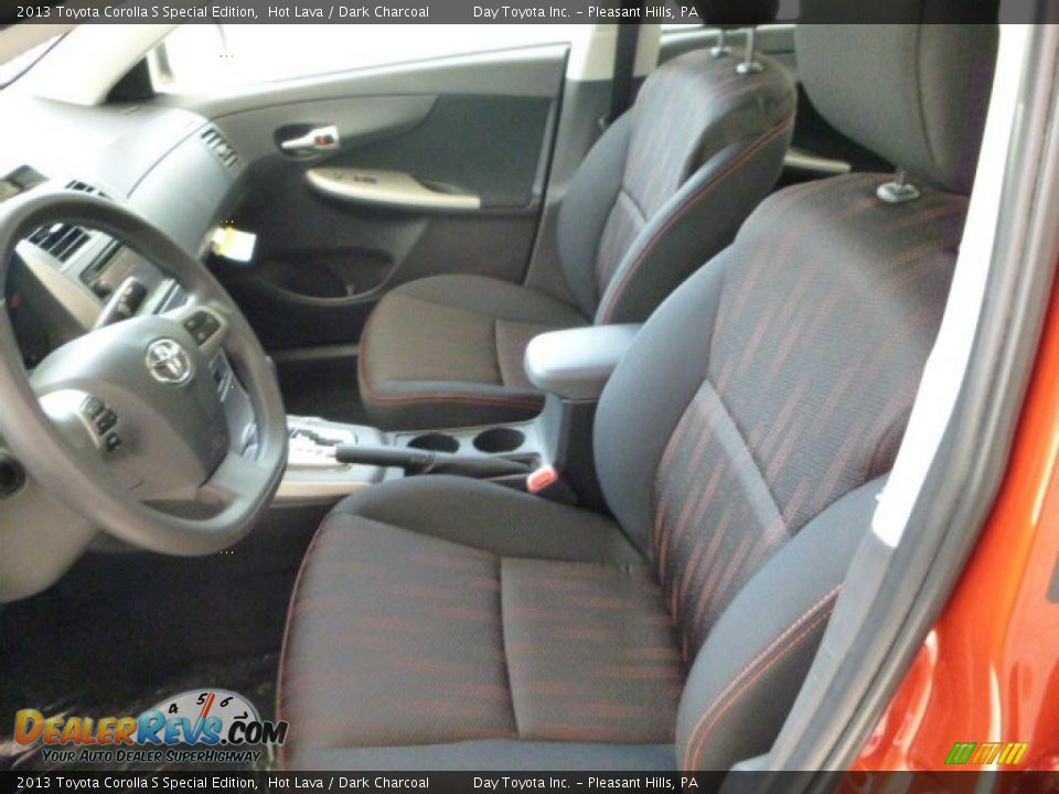 2013 Toyota Corolla S Special Edition Hot Lava / Dark Charcoal Photo #13