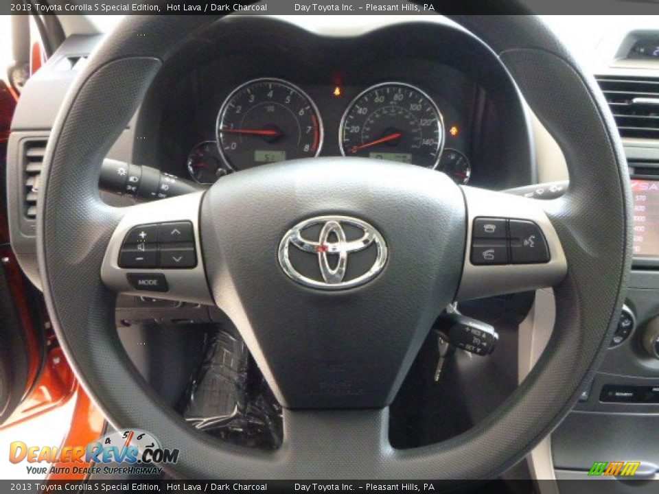 2013 Toyota Corolla S Special Edition Hot Lava / Dark Charcoal Photo #17