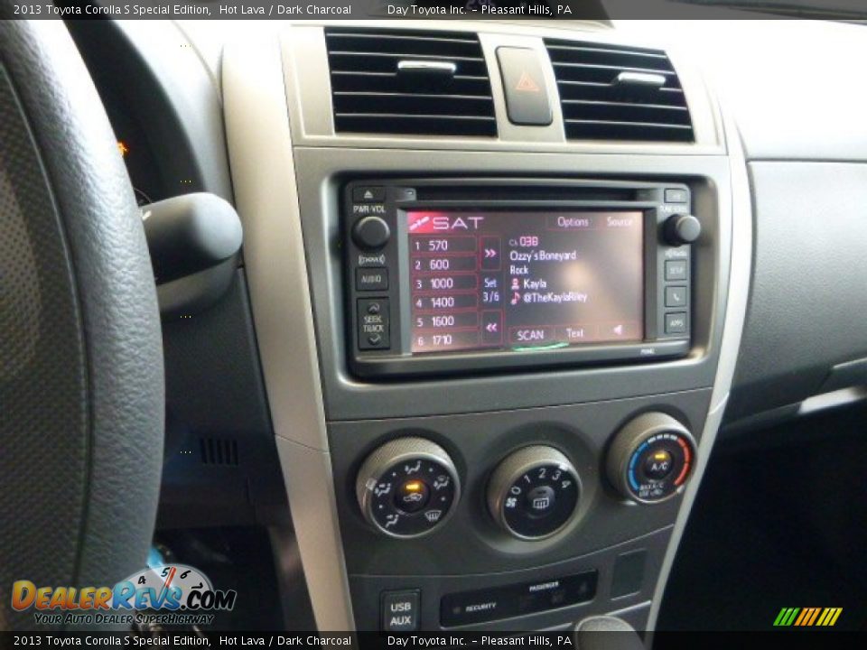 2013 Toyota Corolla S Special Edition Hot Lava / Dark Charcoal Photo #18