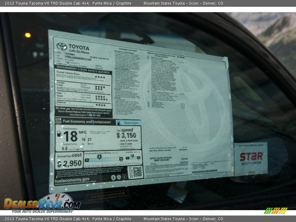 2013 Toyota Tacoma V6 TRD Double Cab 4x4 Pyrite Mica / Graphite Photo #10