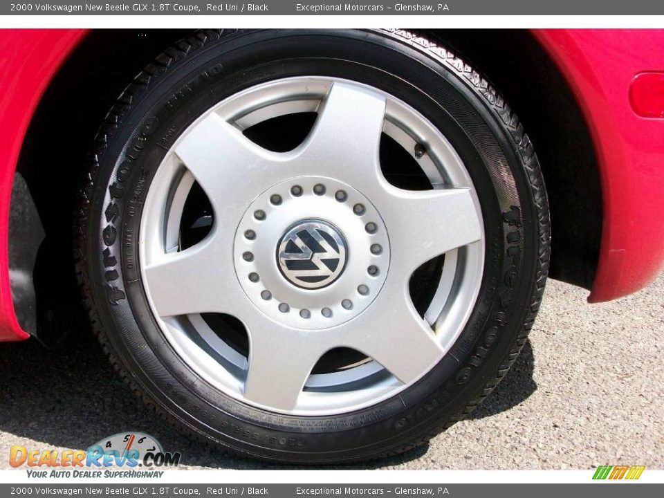 2000 Volkswagen New Beetle GLX 1.8T Coupe Red Uni / Black Photo #27