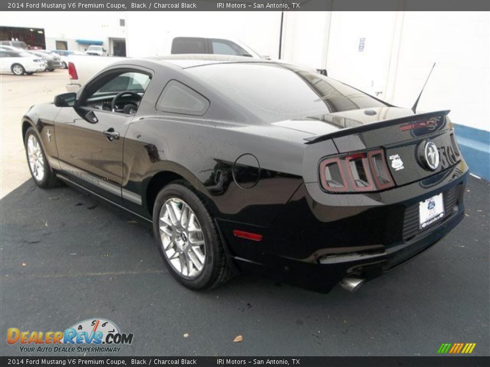 2014 Ford Mustang V6 Premium Coupe Black / Charcoal Black Photo #4
