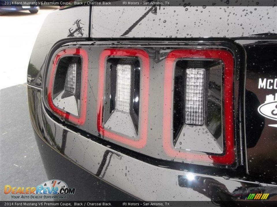 2014 Ford Mustang V6 Premium Coupe Black / Charcoal Black Photo #6