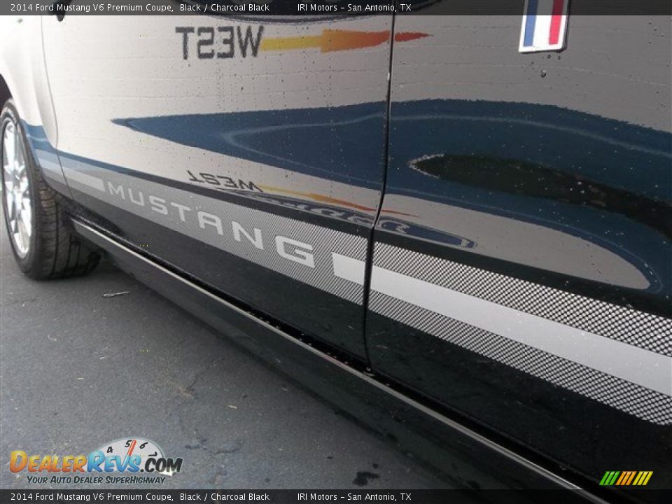 2014 Ford Mustang V6 Premium Coupe Black / Charcoal Black Photo #10