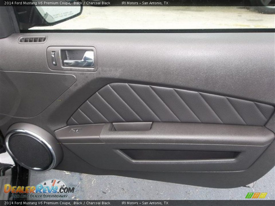 2014 Ford Mustang V6 Premium Coupe Black / Charcoal Black Photo #11