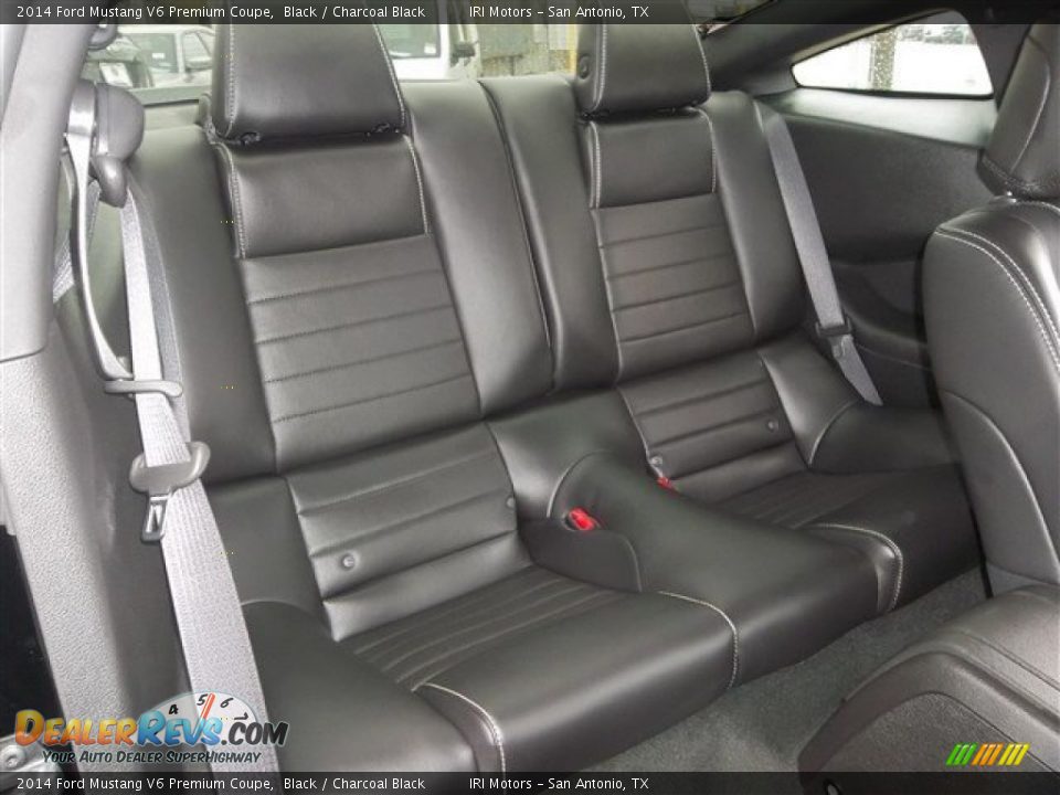 2014 Ford Mustang V6 Premium Coupe Black / Charcoal Black Photo #14