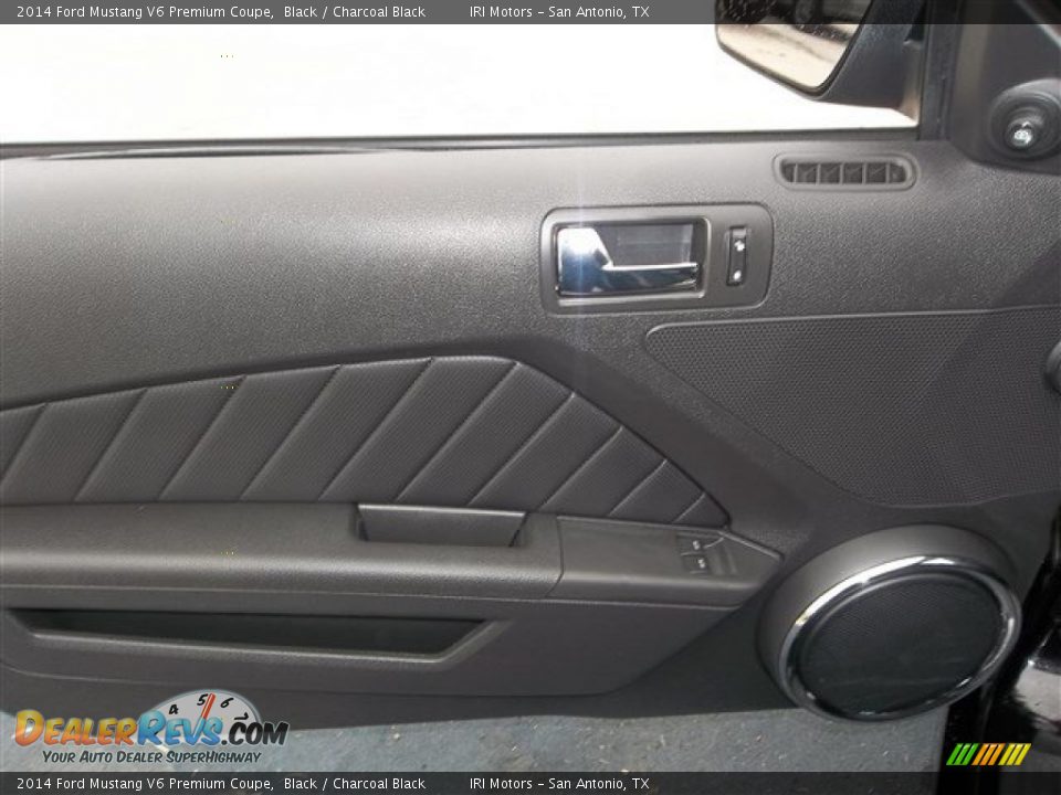 2014 Ford Mustang V6 Premium Coupe Black / Charcoal Black Photo #17