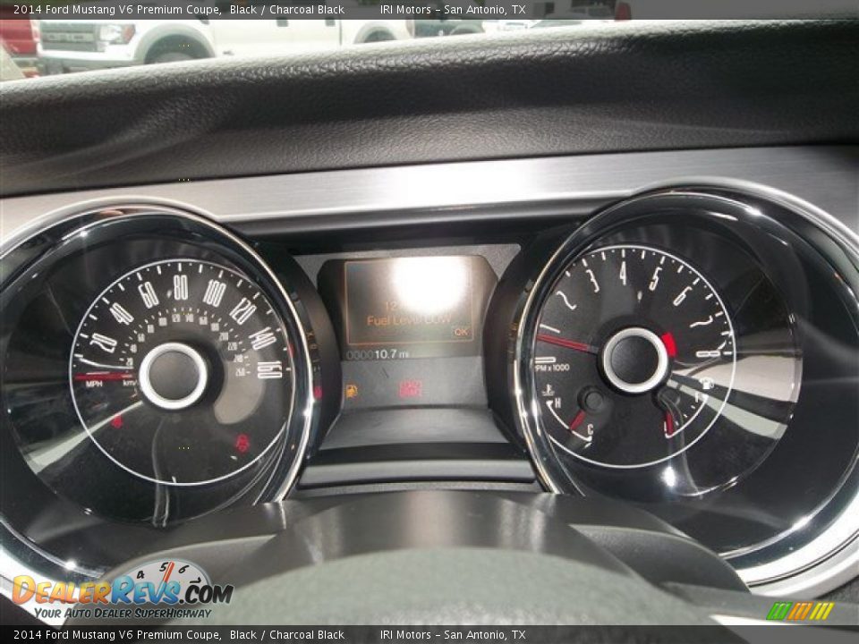 2014 Ford Mustang V6 Premium Coupe Black / Charcoal Black Photo #21