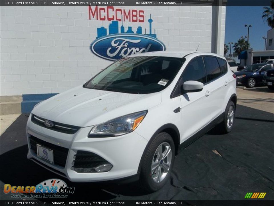 2013 Ford Escape SE 1.6L EcoBoost Oxford White / Medium Light Stone Photo #2