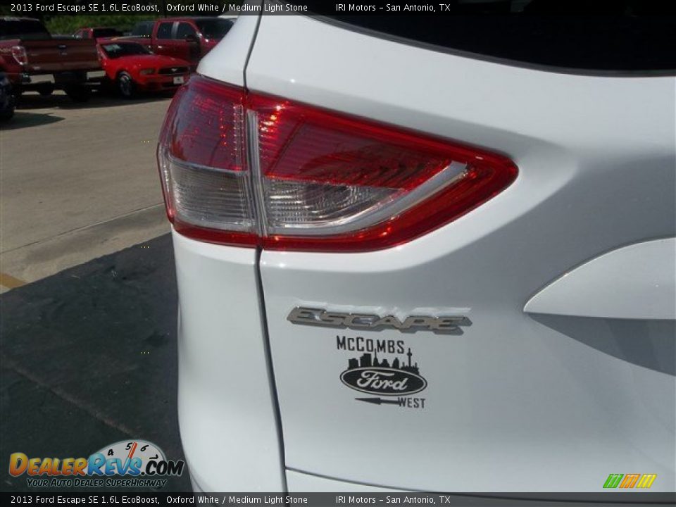 2013 Ford Escape SE 1.6L EcoBoost Oxford White / Medium Light Stone Photo #6