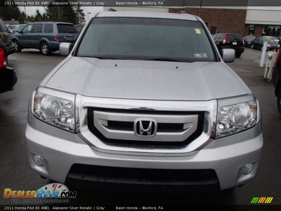 2011 Honda Pilot EX 4WD Alabaster Silver Metallic / Gray Photo #2