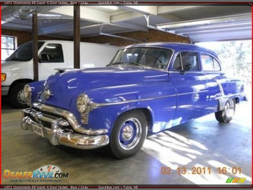 1952 Oldsmobile 88 Super 4 Door Sedan Blue / Gray Photo #1