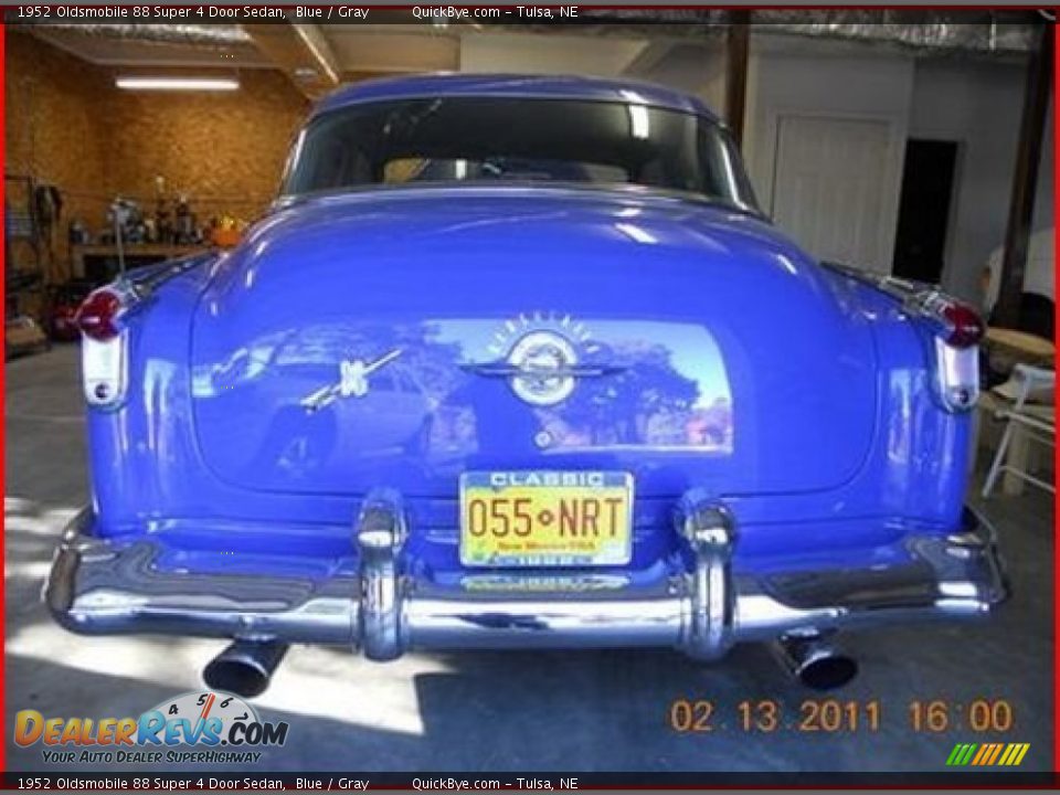 1952 Oldsmobile 88 Super 4 Door Sedan Blue / Gray Photo #4