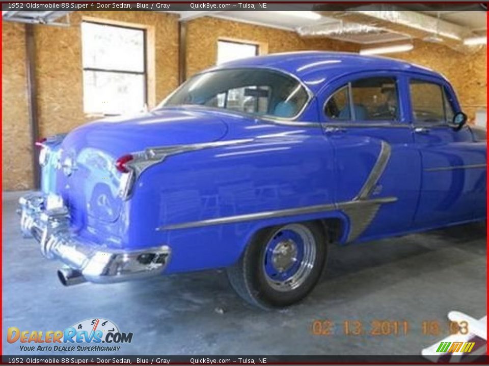 1952 Oldsmobile 88 Super 4 Door Sedan Blue / Gray Photo #5