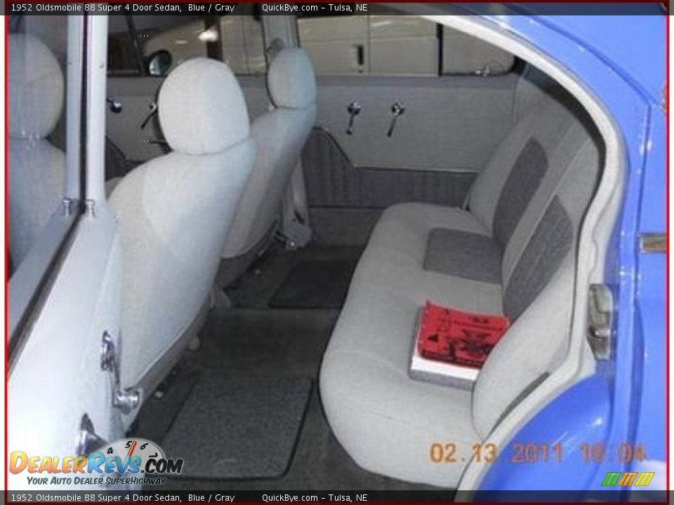 1952 Oldsmobile 88 Super 4 Door Sedan Blue / Gray Photo #7