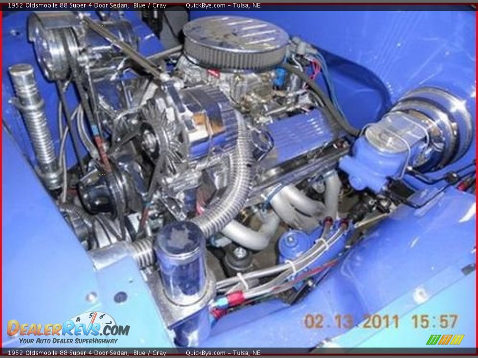 1952 Oldsmobile 88 Super 4 Door Sedan Blue / Gray Photo #9