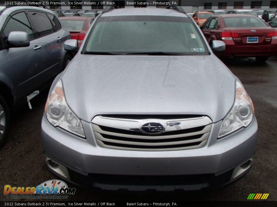 2012 Subaru Outback 2.5i Premium Ice Silver Metallic / Off Black Photo #2