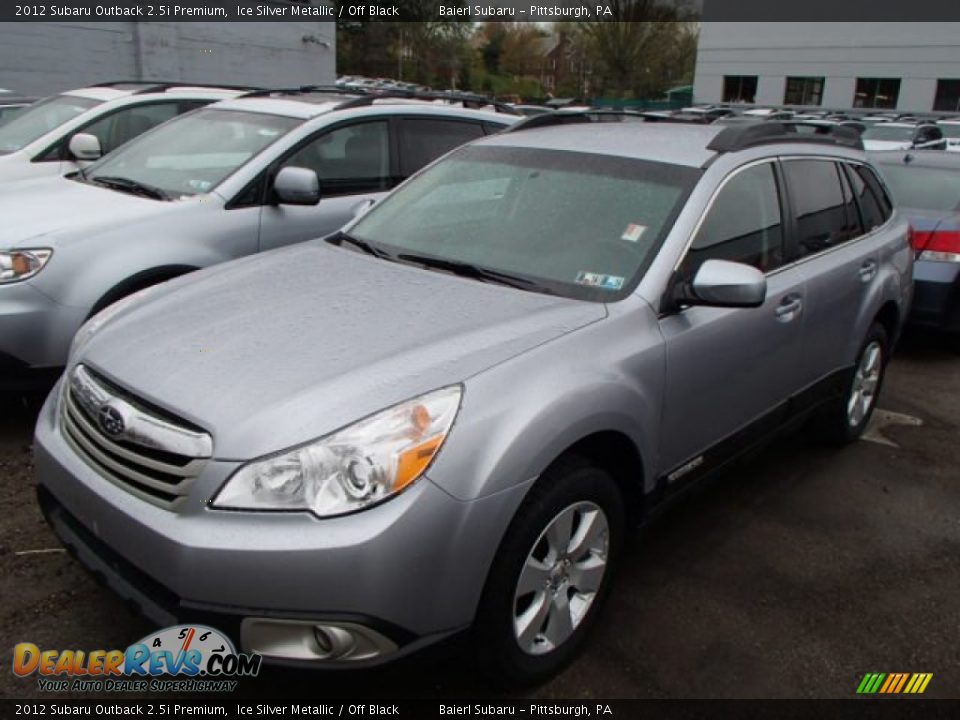 2012 Subaru Outback 2.5i Premium Ice Silver Metallic / Off Black Photo #3
