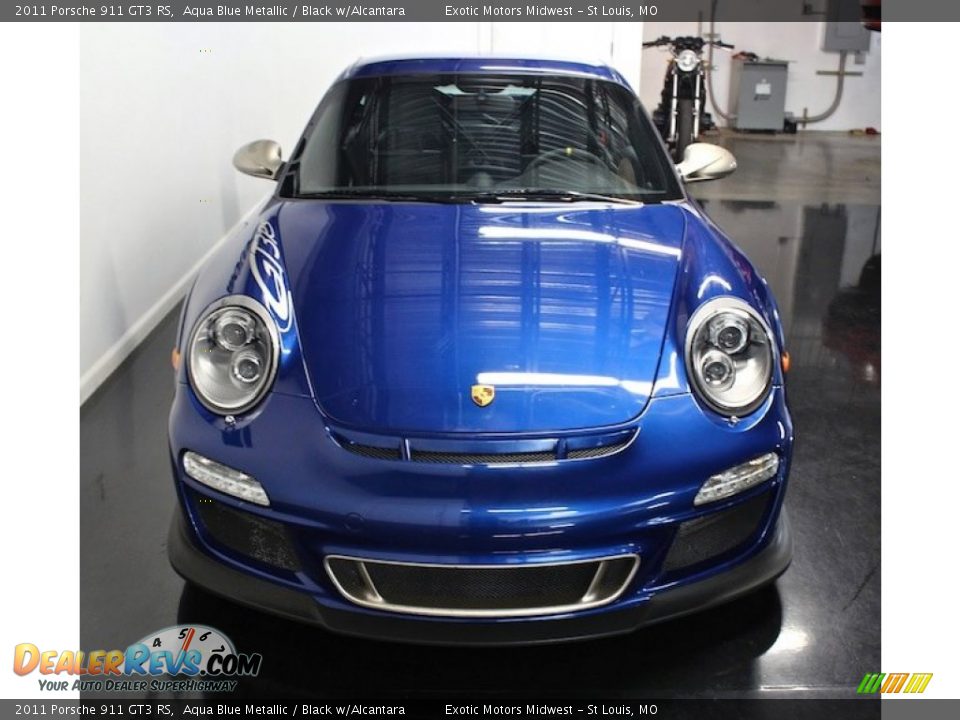 2011 Porsche 911 GT3 RS Aqua Blue Metallic / Black w/Alcantara Photo #8