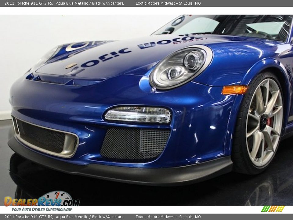 2011 Porsche 911 GT3 RS Aqua Blue Metallic / Black w/Alcantara Photo #9