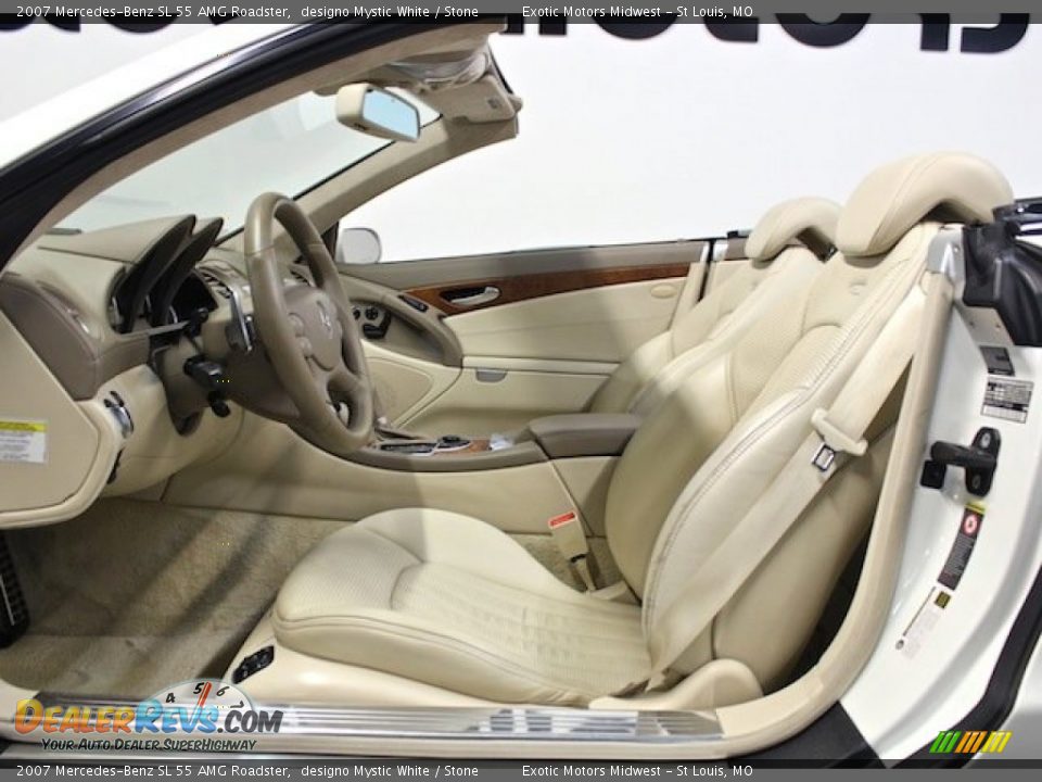 Stone Interior - 2007 Mercedes-Benz SL 55 AMG Roadster Photo #32