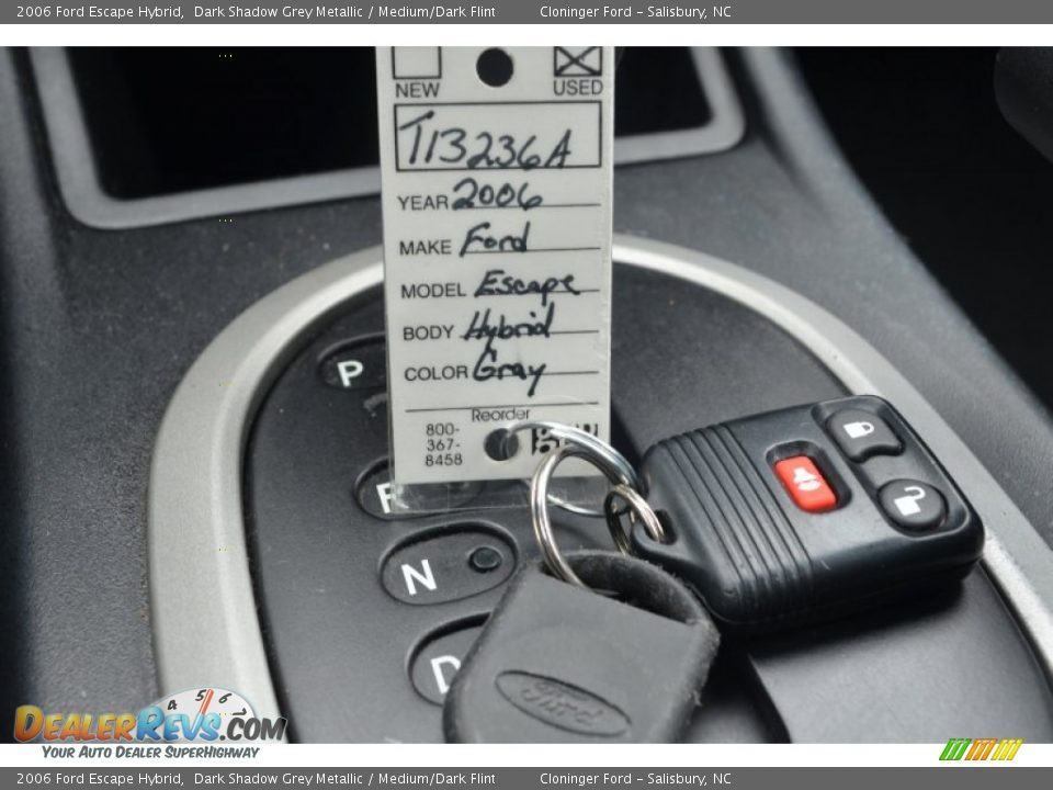 2006 Ford Escape Hybrid Dark Shadow Grey Metallic / Medium/Dark Flint Photo #27