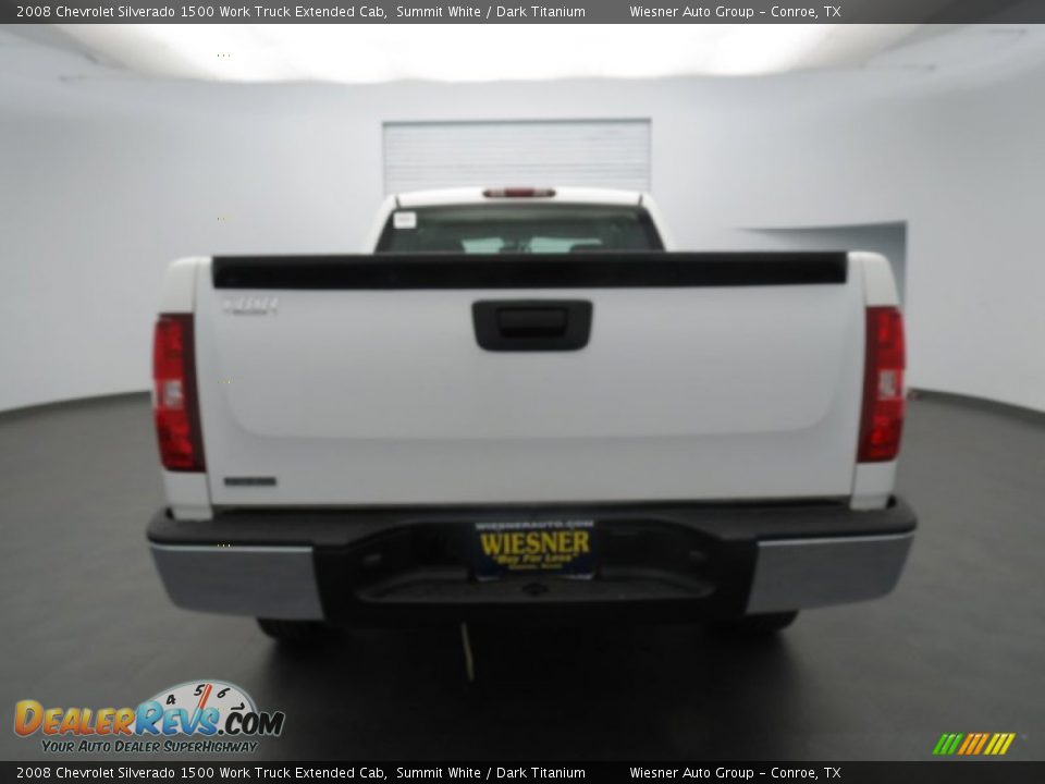 2008 Chevrolet Silverado 1500 Work Truck Extended Cab Summit White / Dark Titanium Photo #6