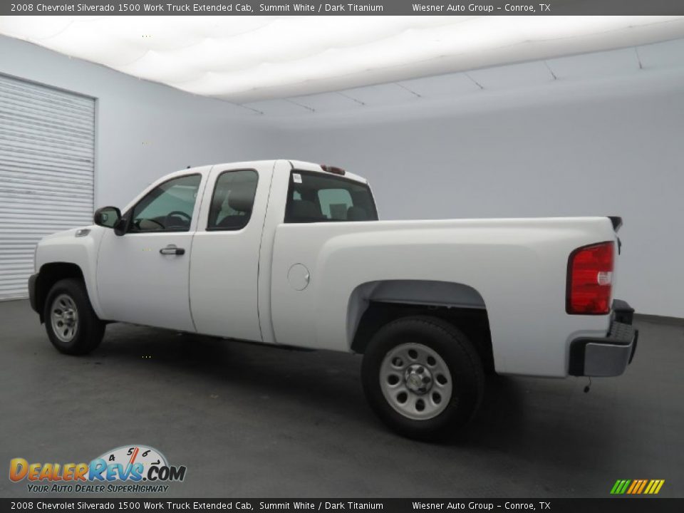 2008 Chevrolet Silverado 1500 Work Truck Extended Cab Summit White / Dark Titanium Photo #7