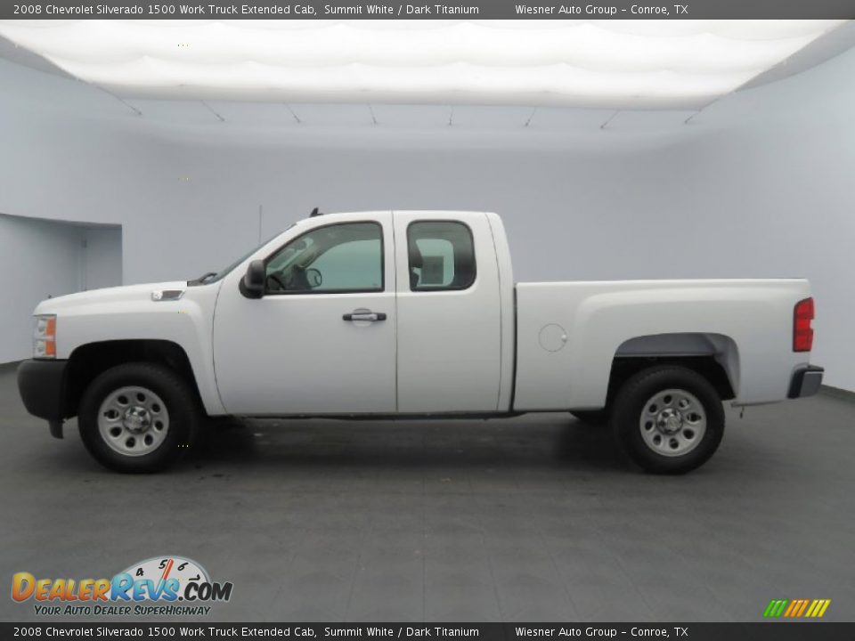 Summit White 2008 Chevrolet Silverado 1500 Work Truck Extended Cab Photo #8