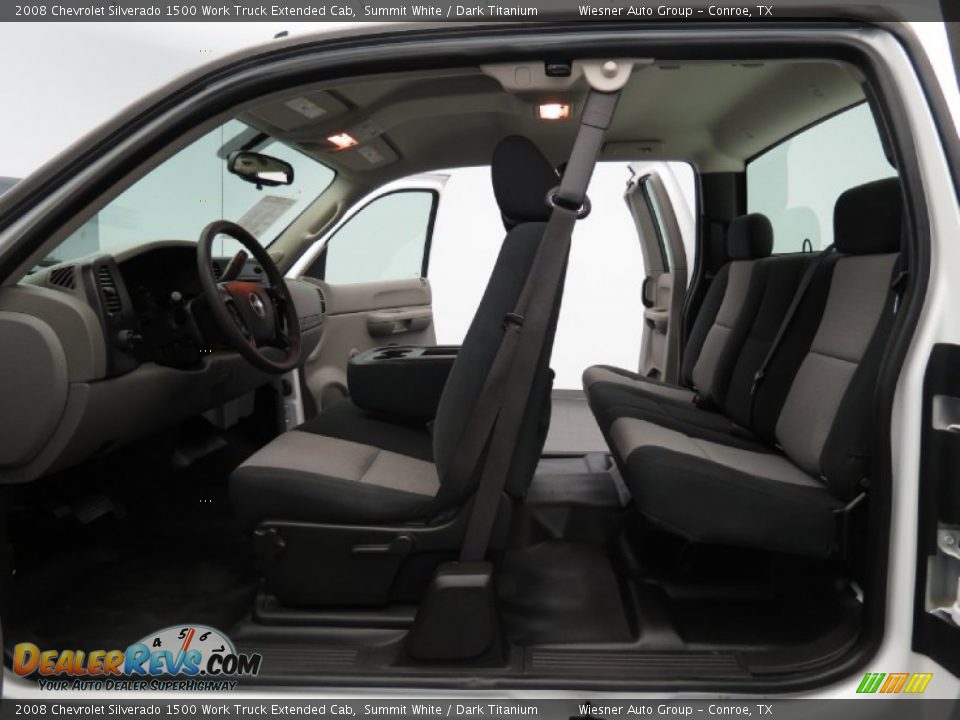 2008 Chevrolet Silverado 1500 Work Truck Extended Cab Summit White / Dark Titanium Photo #10
