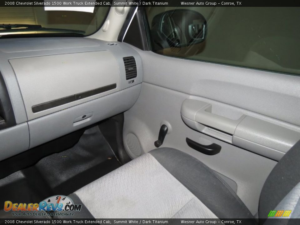 2008 Chevrolet Silverado 1500 Work Truck Extended Cab Summit White / Dark Titanium Photo #14
