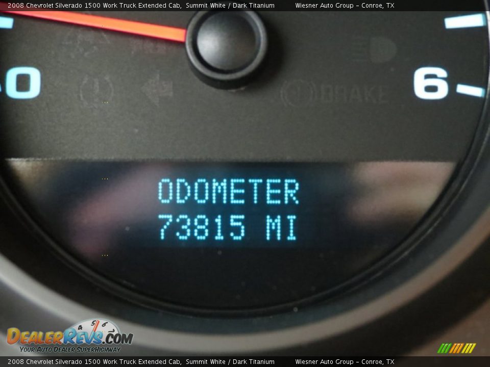 2008 Chevrolet Silverado 1500 Work Truck Extended Cab Summit White / Dark Titanium Photo #16