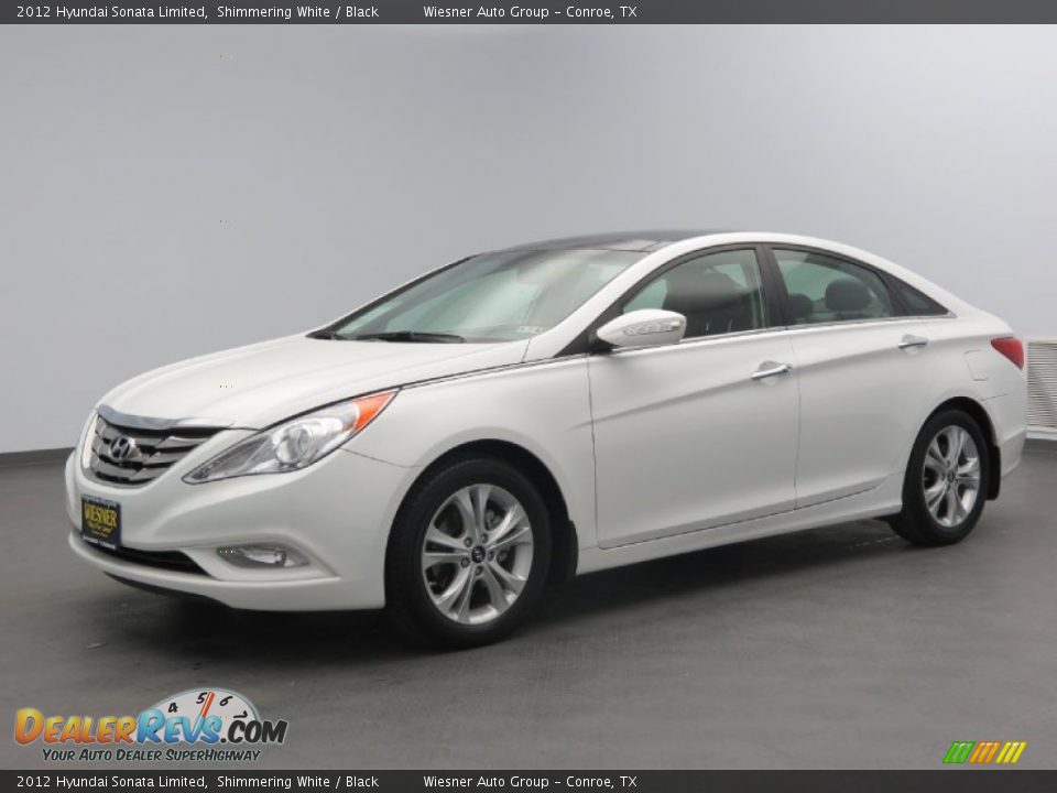 2012 Hyundai Sonata Limited Shimmering White / Black Photo #1