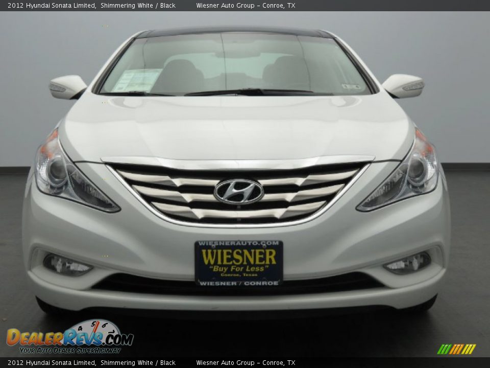 2012 Hyundai Sonata Limited Shimmering White / Black Photo #2