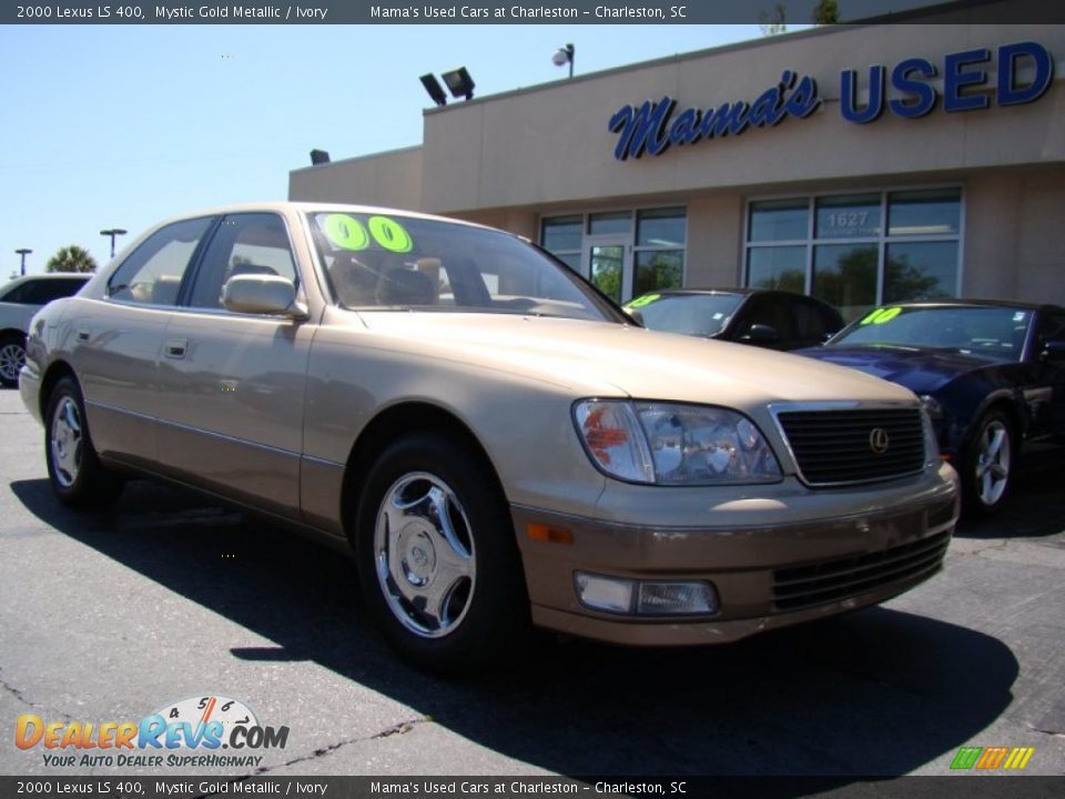 2000 Lexus LS 400 Mystic Gold Metallic / Ivory Photo #2