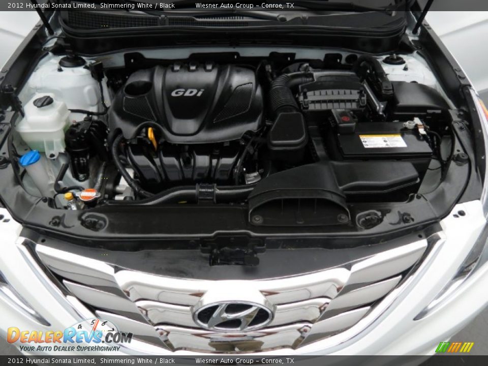 2012 Hyundai Sonata Limited Shimmering White / Black Photo #10