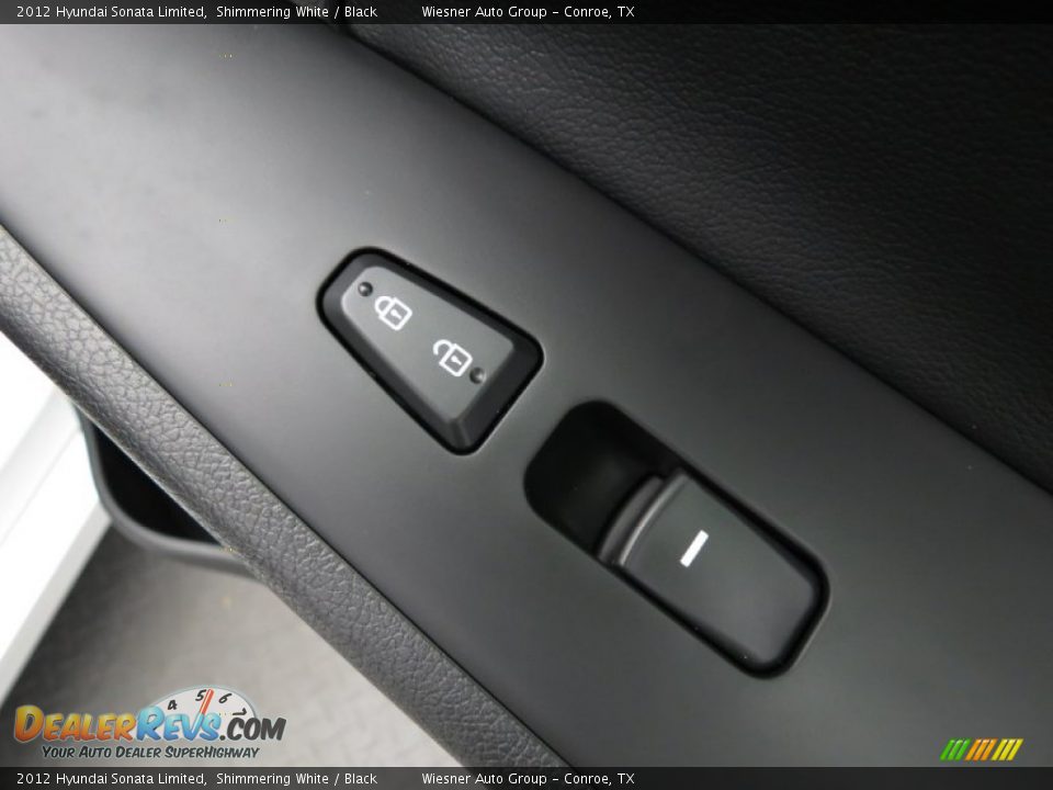 2012 Hyundai Sonata Limited Shimmering White / Black Photo #13
