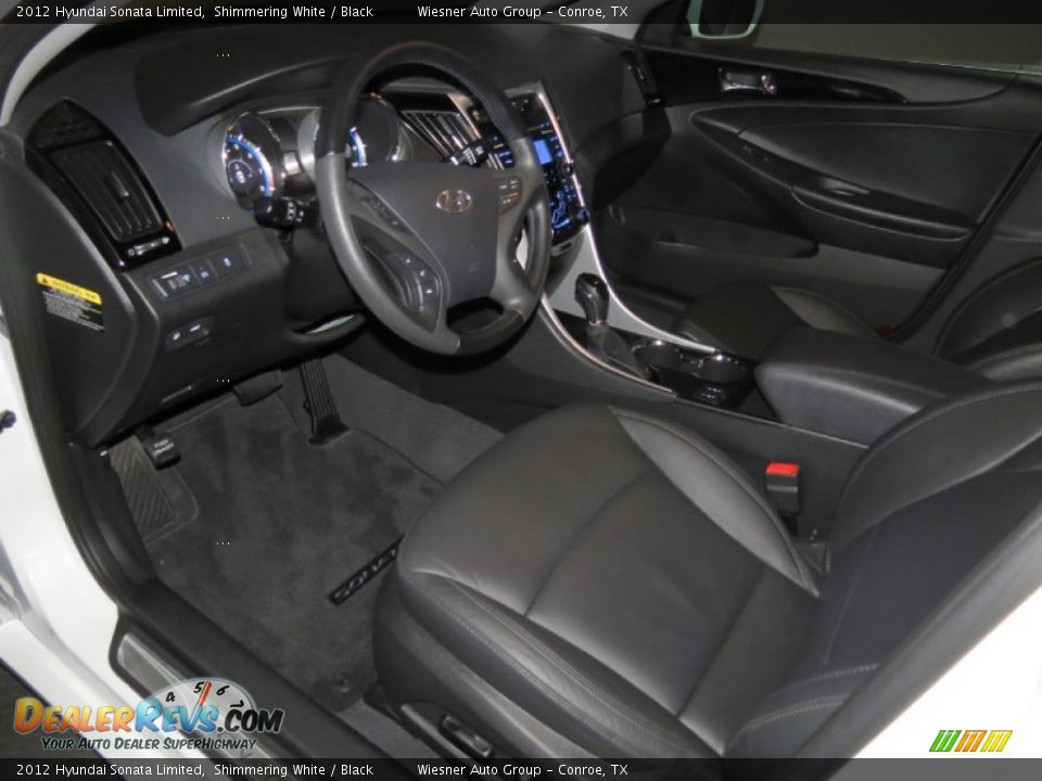 2012 Hyundai Sonata Limited Shimmering White / Black Photo #17
