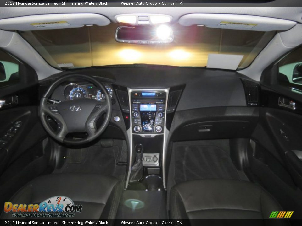 2012 Hyundai Sonata Limited Shimmering White / Black Photo #18