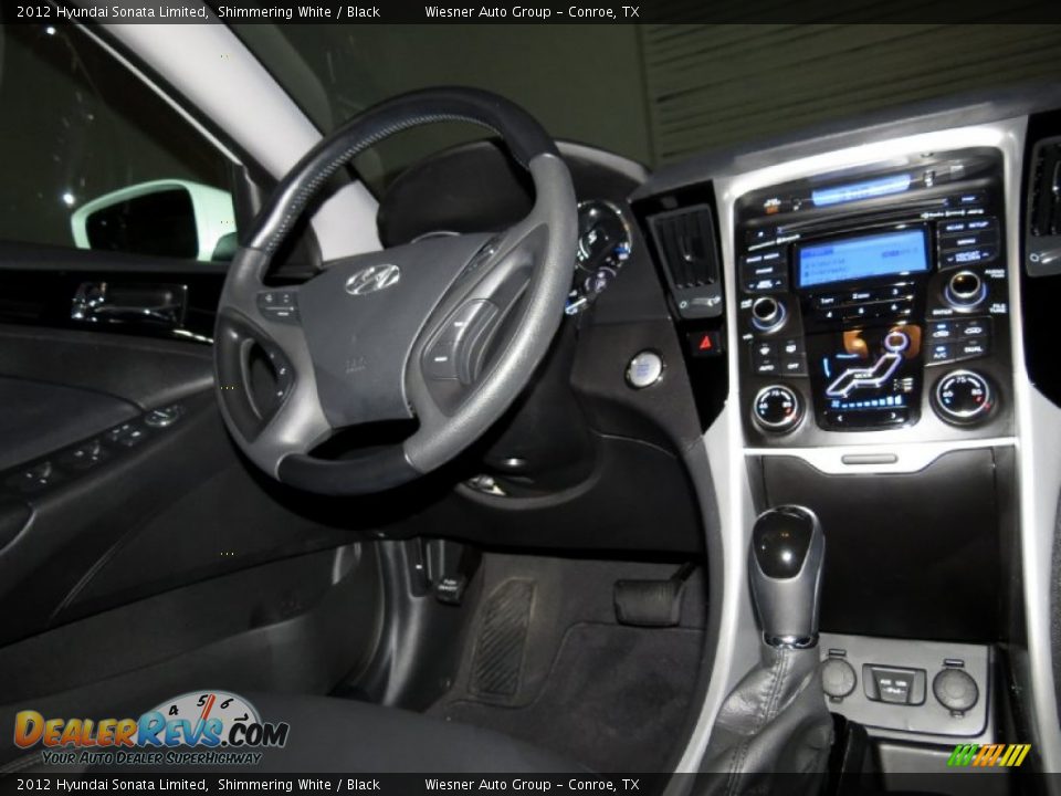 2012 Hyundai Sonata Limited Shimmering White / Black Photo #20