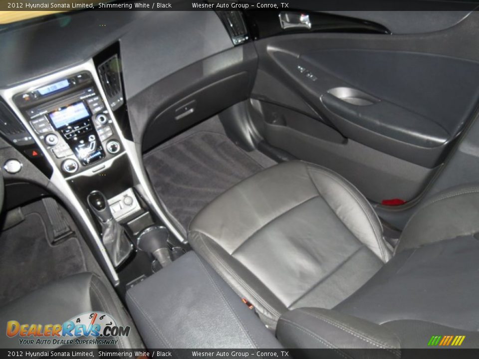 2012 Hyundai Sonata Limited Shimmering White / Black Photo #21