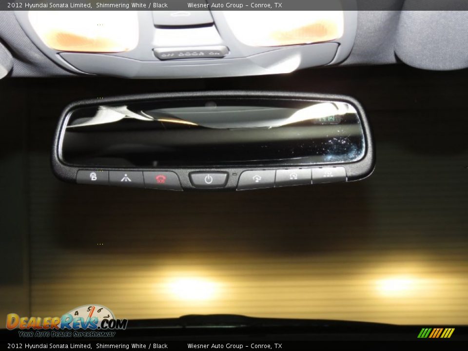 2012 Hyundai Sonata Limited Shimmering White / Black Photo #23