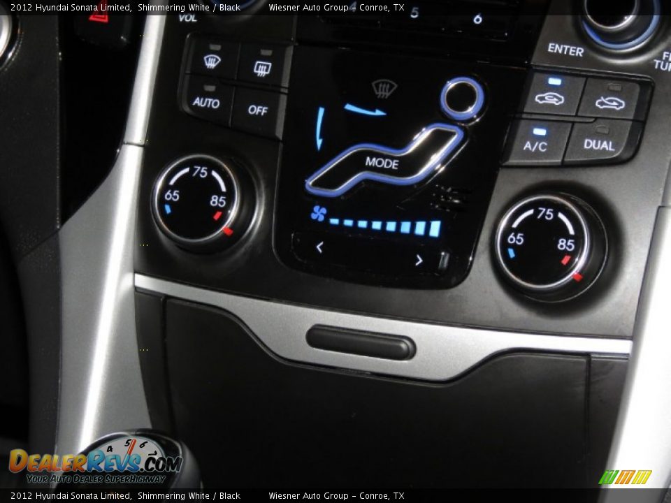 2012 Hyundai Sonata Limited Shimmering White / Black Photo #25