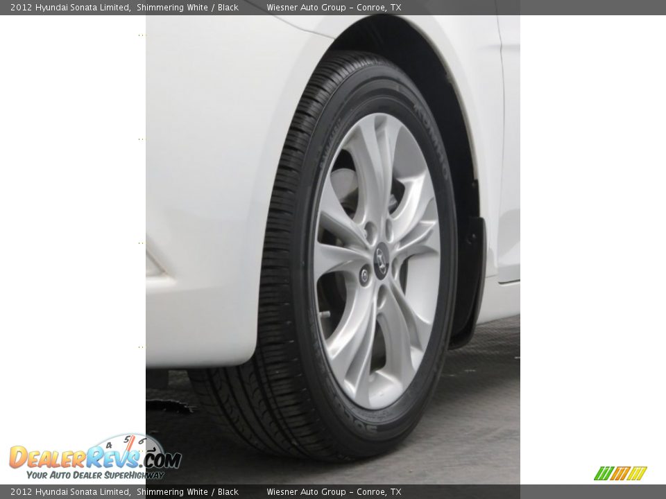 2012 Hyundai Sonata Limited Shimmering White / Black Photo #28